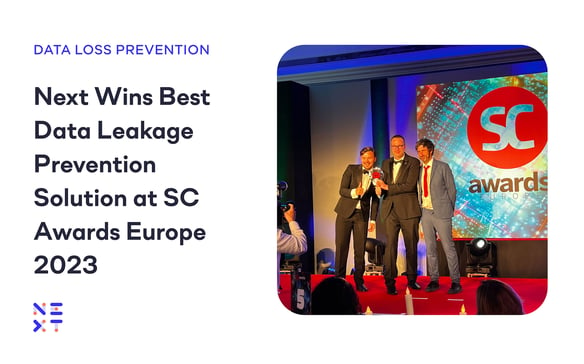 Next Wins Best Data Leakage Prevention Solution at SC Awards Europe 2023
