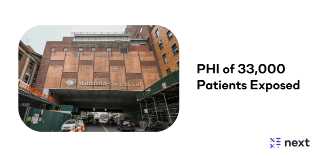 PHI of 33,000 Patients Exposed