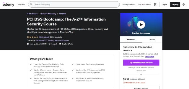 Udemy PCI DSS Bootcamp