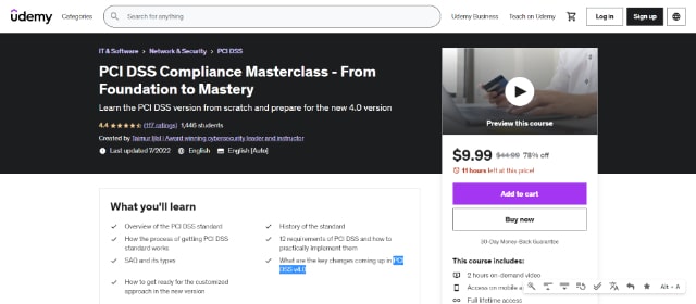 Udemy PCI DSS Compliance Masterclass