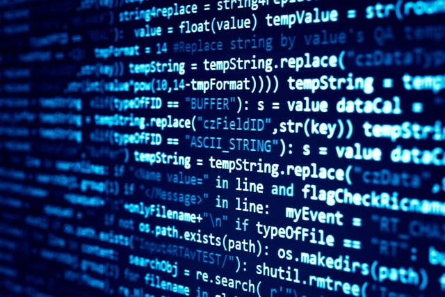 software developer programming code